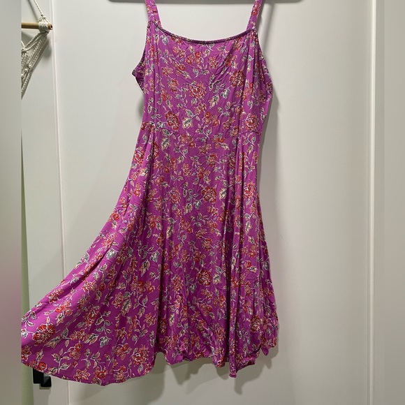 GAP Purple Floral Midi Dress - Picture 2 of 6